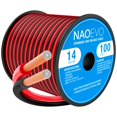 thumbnail image 1 of Cable eléctrico NAOEVO, calibre 14, 30 m, rojo y negro, 12 V/24 V DC, 1 of 7