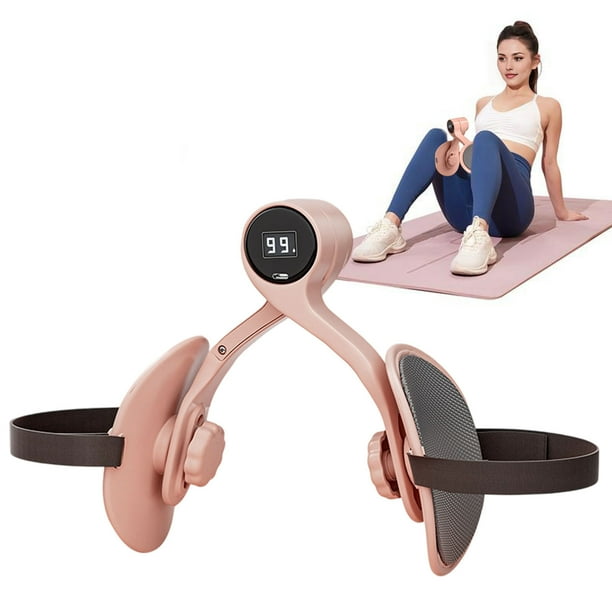 Ejercitador multifuncional para suelo pélvico y muslos, pantalla inteligente con rotación de 360°, herramienta de ejercicio antideslizante para entrenamientos en casa y en la oficina, tonificación y