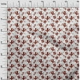 thumbnail image 2 of oneOone Viscose Chiffon Brown Fabric Florals Dress Material Fabric Print Fabric By The Yard 42 Inch Wide, 2 of 4