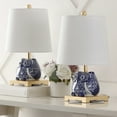 thumbnail image 4 of JONATHAN Y Justina 16" Ceramic Mini Table Lamp, Blue/White (Set of 2), JYL3014A-SET2, 4 of 5
