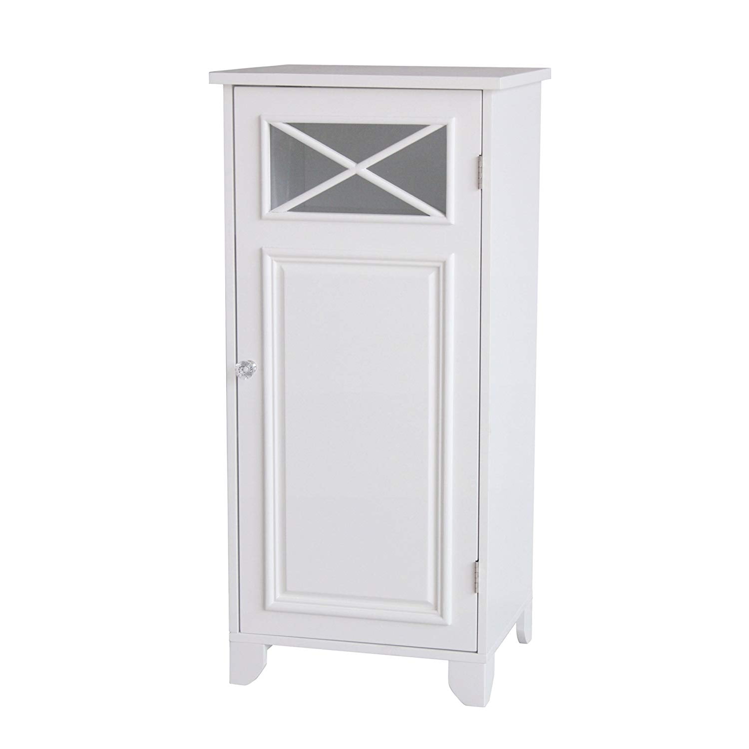 Elegant Home Fashions Dawson 1 Door Floor Cabinet In White
