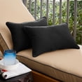 thumbnail image 4 of Sunbrella Black Indoor/ Outdoor Pillow Set 12 in x 24 in, 4 of 5