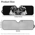 thumbnail image 5 of Uorisanigo Windshield Sunshade for Jeep Wrangler JK JKU JL JLU 1997-2025 & Jeep Gladiator JT 2020-2024 Mountain Compass Print Car Sun Shade Sun Visor Protection Blocks UV Rays and Keep Car Cool, 5 of 7