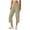 Khaki, variant on WQQZJJ Plus Size Women's Capri Pants, Solid Color Casual Straight Leg Pants, Drawstring Elastic Waist Comfortable Outdoor Workout 7/10 Pants