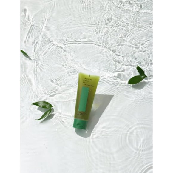 Lapalette Beauty Gel Peeling Suave Calmante Verde. Limpiador acuoso suave 100 ml / 3,38 fl. onz. / Hidratación Exfoliante Limpieza profunda Resplandeciente Sin crueldad Sin parabenos Cuidado de la pie
