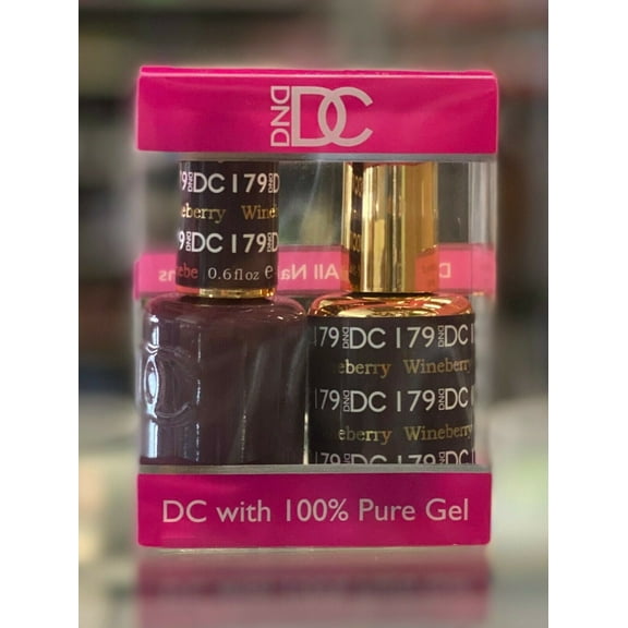 DND - DC Duo Soak off Gel & Matching nail polish, #179 - Wineberry,