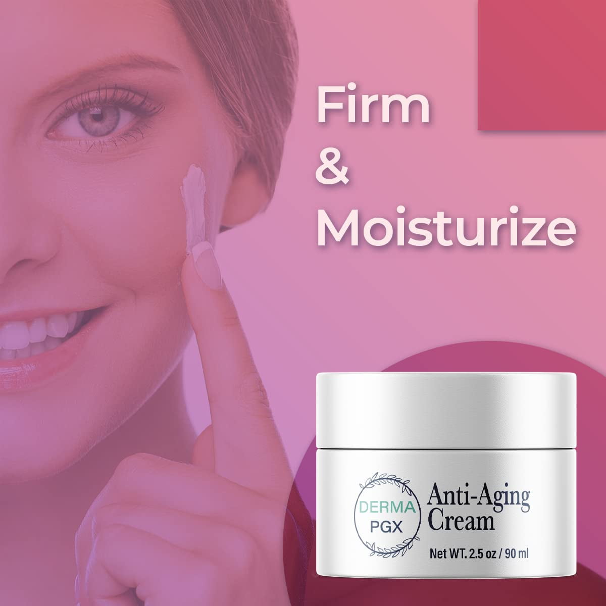 (2 Pack) Derma PGX - Anti-Aging Cream and Moisturizer - Ingredients for All Skin Types