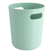 Mainstays Basic Plastic 1.45 Gallon Wastebasket in Clearly Aqua for Bathroom, Bedroom or Office