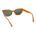 thumbnail image 4 of Womens Retro Classy Chic Mod Squared Cat Eye Plastic Sunglasses Brown - Green, 4 of 4