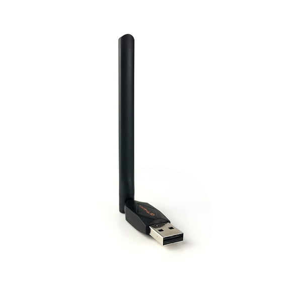 Graflsoa GTMEDIA Adaptateur WiFi USB pour DVB-S2 STB, Réseau Sans Fil Haute Vitesse 150 Mbps, Antenne Externe, Prêt à l'Emploi, Compatible avec Plusieurs OS, Configuration WPS Sécurisée, Noir