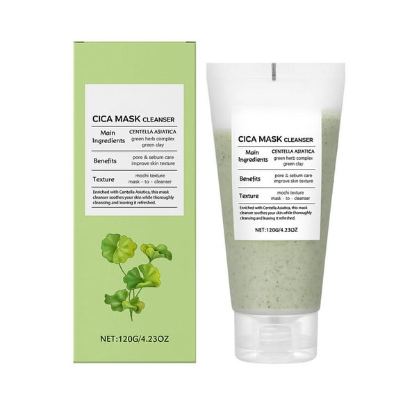 Facial Cleanser for All Skin Types Centella Soothing Face Wash Deep Cleansing Pores Gentle Moisturizing & Refining Skin Texture Oil Control Exfoliating Daily Use 1pc