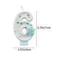 thumbnail image 3 of geerera Ice Snow Digital Candles, Snowflake Cake Topper Labels, Themed Birthday Decorations, for Boys and Girls Celebrations, Number Cupcakes, Winter Party Supplies, 3 of 6