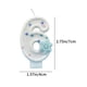 thumbnail image 3 of Velas Digitales de Cumpleaños con Temática de Hielo y Nieve (0-9 Años) | Decoraciones de Copos de Nieve para Tartas con Lentejuelas Azules | Velas de Cera para Fiestas de Cumpleaños de Niños y Niñas, 3 of 6