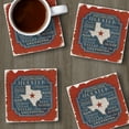 thumbnail image 6 of Thirstystone Texas Cities Tumbled Tile Stone Coaster 4-Pack, 6 of 7