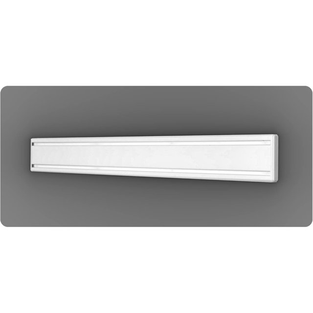 HandiWall Panneau à Lattes Simple 50 Pouces x 5 Pouces avec Matériel (HSWTR450-Noir)