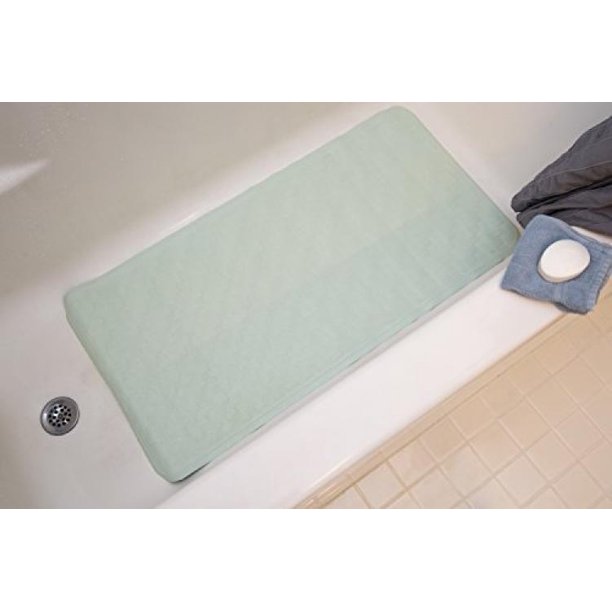 Ginsey Home Solutions Extra Large Safety Rubber Bath Mat, Sage