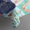 thumbnail image 5 of Pioneer Flower Floral Print Pattern Square Tablecloth,Waterproof Square Table Cover,Wipeable Spillproof Washable Table Cover for Home Kitchen Party Decor 42"X42"(107x107cm), 5 of 6