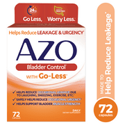 AZO Bladder Control with Go-Less Daily Supplement, Reduces Occasional Urgency and Leakage*, 72 Ct