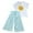 Mint Green, variant on XEGLSBU Valentines Day Outfit Girl Toddler Girls Outfits Clothing Sets Summer Sunflower T Shirt Tops Chiffon Ruched Loose Pants Grey Size 10 Years