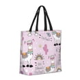 thumbnail image 2 of Sigee No Drama Llama Print Large Capacity Zippered Tote Bag - Durable, Stylish and Versatile for Everyday Use, 2 of 9
