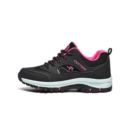 

Colisha Womens Running Shoe Lightweight Athletic Shoes Sport Sneakers Women Non-Slip Trainers Mesh Black Plum Red 4.5