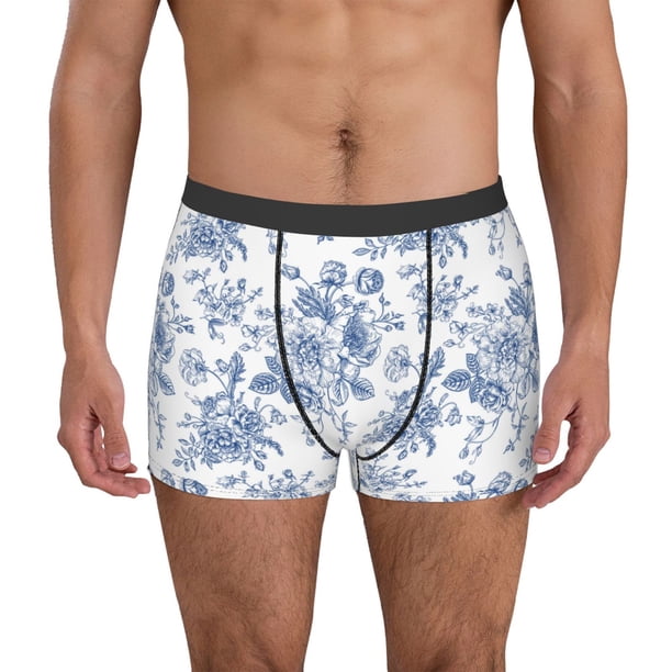 Fotbe Rose Flowers Calzoncillos Tipo Boxer con Bolsa de Soporte Total para Hombre, X-Temp Fresco, Transpirable y de Secado Rápido-Medium
