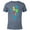 Navy Heather, variant on Disney and Pixar’s Up Love Balloons - Short Sleeve Blended T-Shirt for Adults - Customized-Ocean Blue
