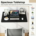 thumbnail image 6 of YYAo Folding Wall Desk, Wall Mounted Folding Table,31.5 x 23.5 Inch Wall Mounted Folding Table for Small Spaces-Black, 6 of 6