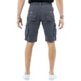 thumbnail image 2 of X RAY JEANS Men's Belted 12.5" Inseam Knee Length Cargo Shorts, Steel, 32, 2 of 4