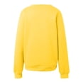 thumbnail image 3 of Fall Sweatshirts for Women Fashion V Neck Solid Color Long Sleeve Pullover Sweatshirt with Kangaroo Pocket Oversized Casual Loose Fit Fall Winter Clothing, 3 of 5