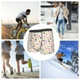 thumbnail image 4 of Sikiie Dandelion Floral Print Men's Boxer Briefs, Elastic Waistband Boxer Briefs Leggings-Large, 4 of 5