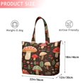 thumbnail image 4 of Colorful Mushroom Flower Dark Pattern Travel Tote Bags for Women Carry On,Large Weekender Bags for Women Travel,Multi Functional Duffle Bag for Work,Shopping,Sports, 4 of 5