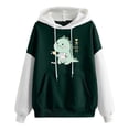 thumbnail image 3 of Women's Hoodies Sweatshirts Dynamic Cute Dinosaur Print Long Sleeve Hoodie for Everyday Comfort Green XL, 3 of 3