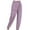 Purple#3, variant on Viikei Cargo Pants for Women Cargo Pants for Women with Pockets Plus Size Women's Summer Fashion Ice Silk Bundle Feet High Waist Pocket Casual Pants