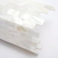 thumbnail image 4 of Acopelo Peel and Stick Mother of Pearl Mosaic Metro Tile Natural White 12" x 12" for Backsplash, Kitchen Wall - 6 Tiles, 4 of 10