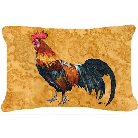 Carolines Treasures  Rooster Indoor & Outdoor Fabric Decorative Pillow