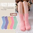 thumbnail image 4 of Women Fuzzy Socks Cozy Soft Fluffy Cute Animal Slipper Socks Sleeping Warm Socks Christmas Gift for Girls, 4 of 8
