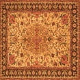 thumbnail image 1 of Ahgly Company Indoor Square Persian Orange Traditional Area Rugs, 4' Square, 1 of 1