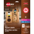 thumbnail image 1 of Avery Matte White Square Labels, 1½" x 1½", for Laser and Inkjet Printers - 22805, 1 of 7