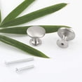 thumbnail image 6 of Goldenwarm 25 Pack Round Cabinet Knobs Satin Brushed Nickel Drawer Knobs Traditional Solid Cabinet Hardware, 6 of 6