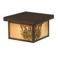 thumbnail image 7 of Meyda Tiffany 164288 Hyde Park Winter Pine 12" Wide Flush Mount Square Ceiling Fixture -, 7 of 7