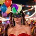thumbnail image 4 of TINZ Elegant Carnival For Sparkling Delicate Lace Half Face Masquerade Party, 4 of 4