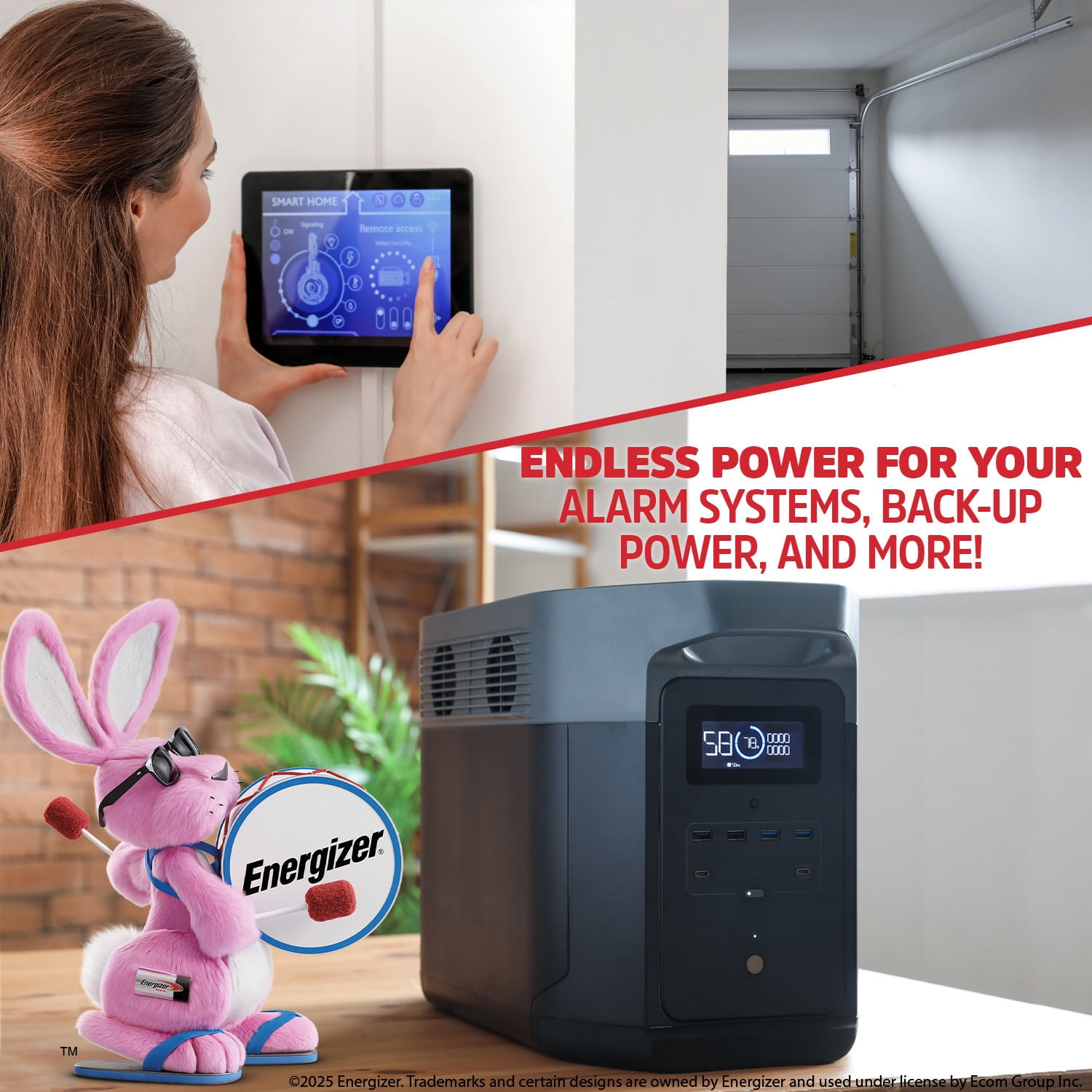 Energizer EN12-6 AGM Battery - 6 Pack, 6V 12Ah Sealed Lead Acid Rechargeable For Garage Doors, Emergency Lights, Kids Ride-Ons & More