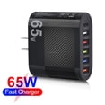 thumbnail image 2 of Adaptador USB de carga rápida para teléfono móvil, cargador tipo C para IPhone 14, 13 Pro, Xiaomi, Samsung Oneplus, carga de pared QC 5,0, 6 puertos, 65W, 2 of 4