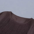 thumbnail image 5 of Tumotour Cottton And Linen Dress For Women 2025 Spring Summer Loose Crewneck Puff Sleeve Elegant Pleated High Waist Mini Dresses, 5 of 8