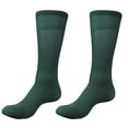 thumbnail image 4 of JUUNthy Mens Dress Socks, Thin Breathable Comfortable Stretch Regular Fit Everday Casual Crew Socks Burgundy Size Free Size, 4 of 8