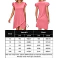 thumbnail image 2 of Vestimenta Casual Vestido casual de algodón Estilo elegante Vestido corto para mujer Traje diario (Rosa M) Cgtredaw para Mujer Rosa T XL, 2 of 6
