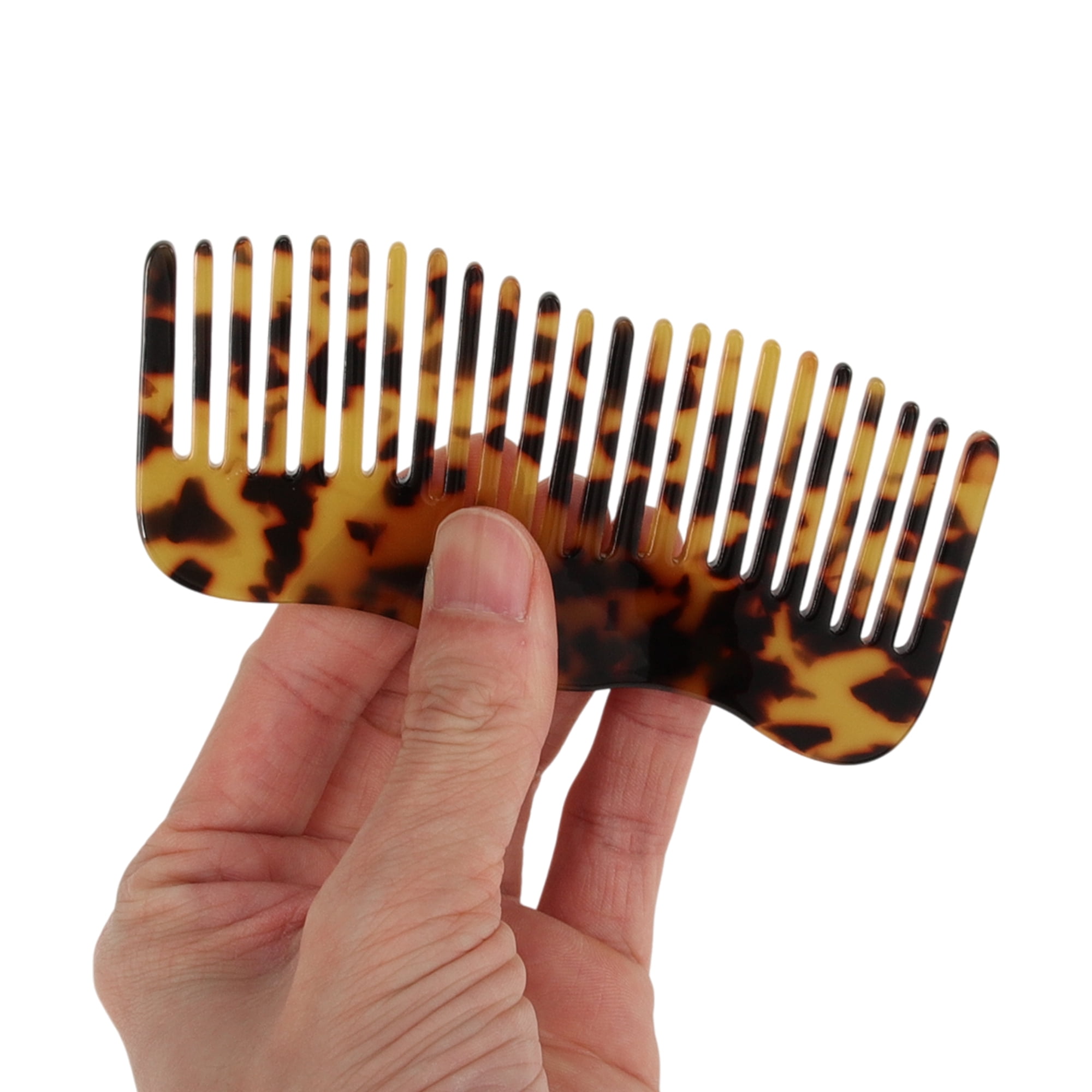 Unique Bargains 1 Pc Irregular Simplicity Hair Comb for All Hair Types Styles Brown
