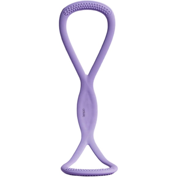 Figure 8 Resistance Band, 15LB Silicone Exercise Rope for Shoulder Back Arms, Non-Slip Handles, Home Gym Yoga Physical Therapy, Toning & Posture Support