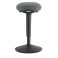 thumbnail image 5 of Kore Design™ Office Adjustable Wobble Stool Round Curved Seat (22” to 30”) Grey Fabric, 5 of 5